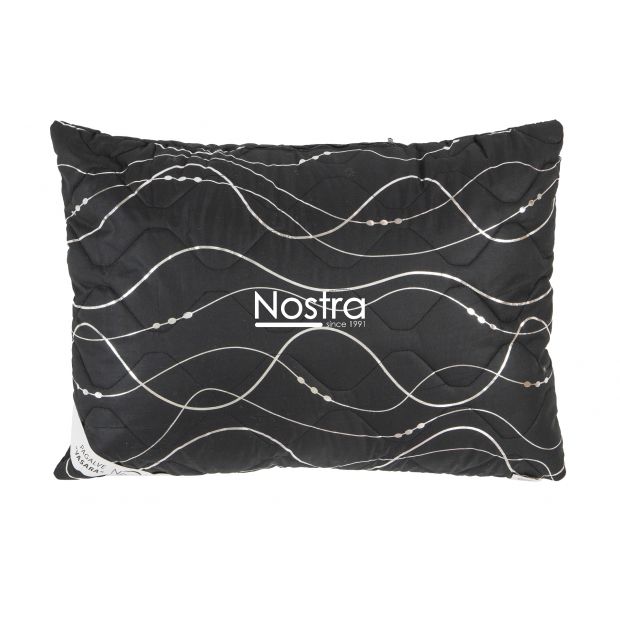 Pillow VASARA with zipper 70-0016-BLACK SILVER