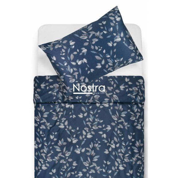 PREMIUM maco sateen bedding set COLE 40-1423-BLUE 140x200, 50x70 cm