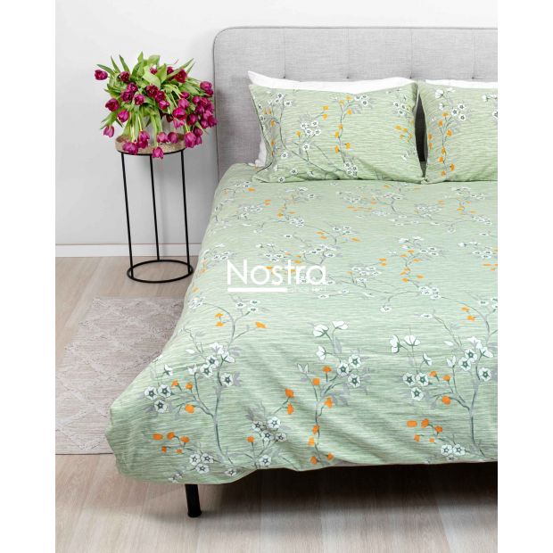 Flannel bedding set BRIANNA 20-1751-SAGE 140x200, 70x70 cm