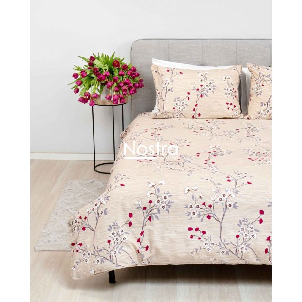 Flannel bedding set BRIANNA 20-1751-BEIGE 140x200, 70x70 cm