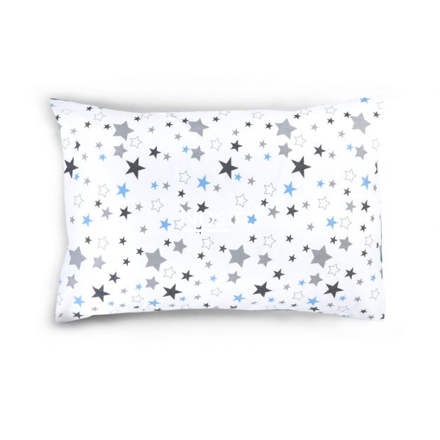 Bērnu katūna gultas veļa STARRY SKY 10-0475-WHITE BLUE 100x145, 40x60, 107x150 cm