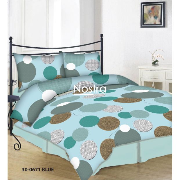 Cotton bedding set DAYANARA 30-0671-BLUE