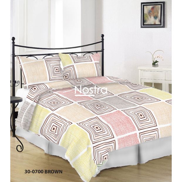 Cotton bedding set DASIA 30-0700-BROWN