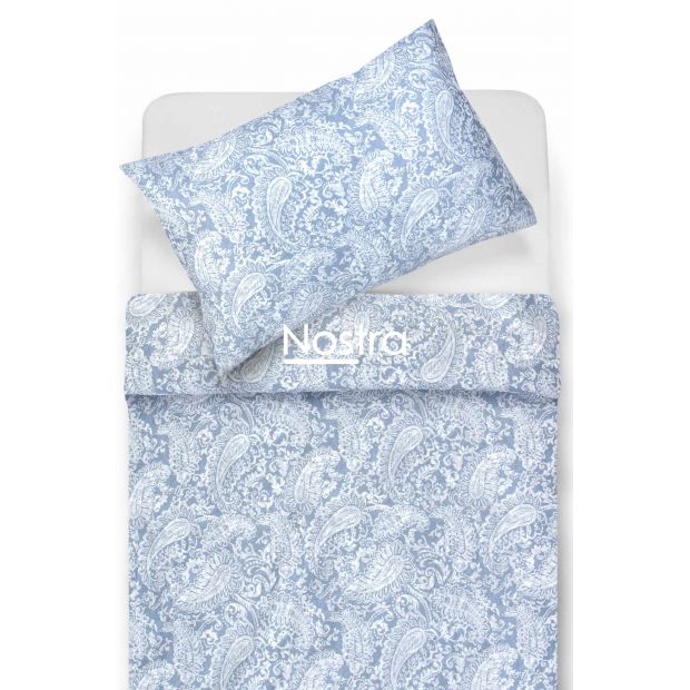 PREMIUM maco sateen bedding set CLAIRE 40-1422-FOREVER BLUE 220x240, 50x70 cm