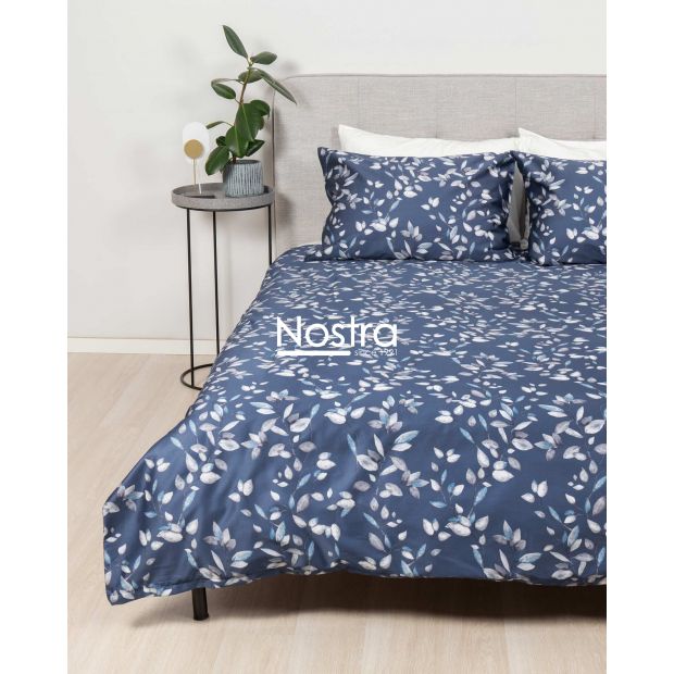 PREMIUM maco sateen bedding set COLE 40-1423-BLUE 140x200, 50x70 cm