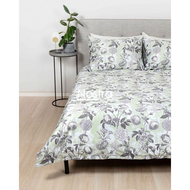 PREMIUM maco sateen bedding set CAMERON 20-1733-SAGE 140x200, 50x70 cm