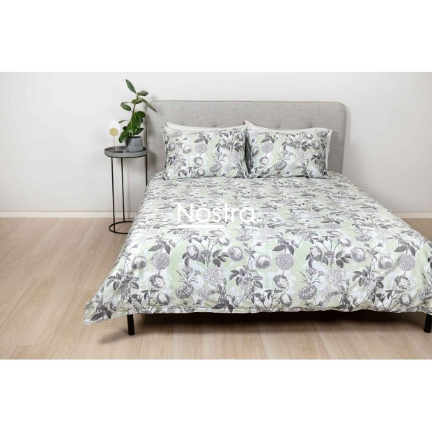 PREMIUM maco sateen bedding set CAMERON 20-1733-SAGE 140x200, 50x70 cm