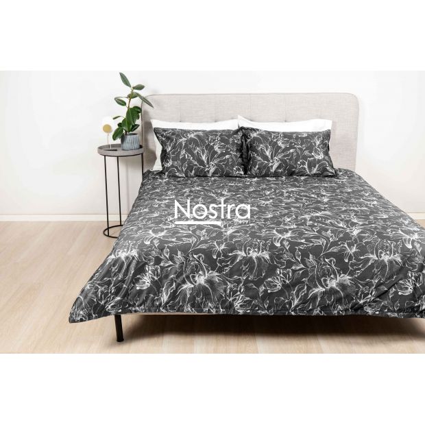 PREMIUM maco sateen bedding set COOPER 20-1732-IRON GREY 140x200, 50x70 cm