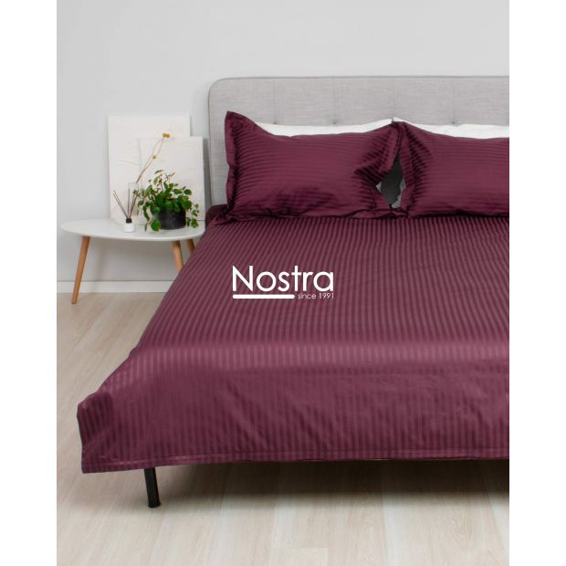 EXCLUSIVE bedding set TAYLOR 00-0453-1 BURGUNDY MON 220x240, 50x70 cm