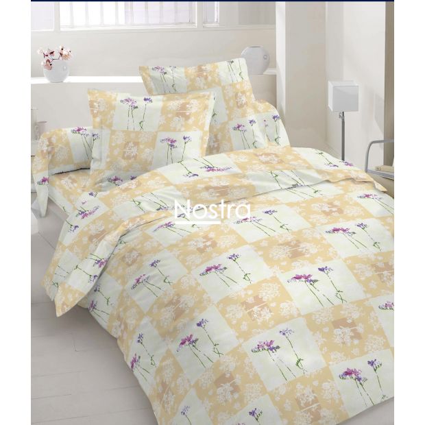 Gultas veļas komplekts ZIEDI 20-0714-BEIGE 140x200, 50x70 cm