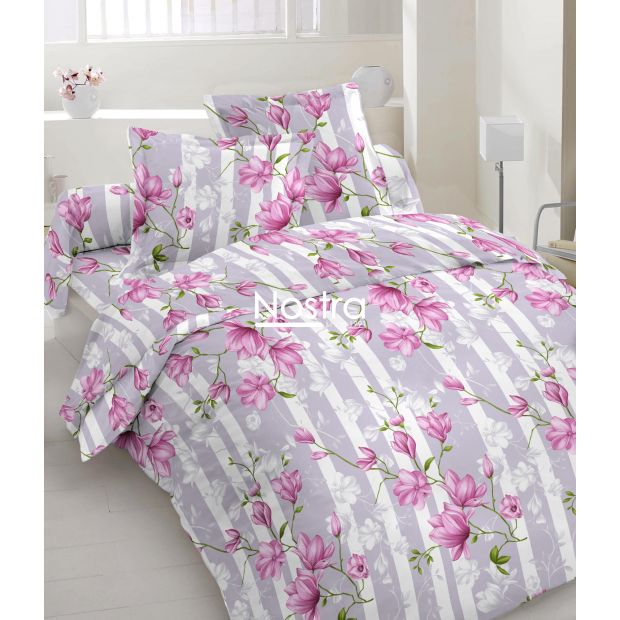 Polycotton bedding set FLOWERS 20-1588-PINK