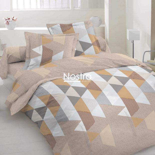 Polycotton bedding set GEOMETRY 30-0803-BEIGE