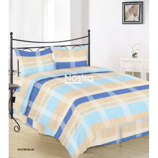 Polycotton bedding set ABSTRACT 40-0755-BLUE