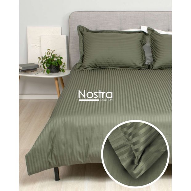 EXCLUSIVE bedding set TAYLOR 00-0413-1 MOSS GREEN MON 220x240, 50x70 cm