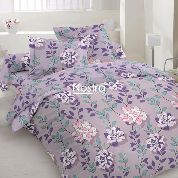 Polycotton bedding set FLOWERS 20-1762-VIOLET