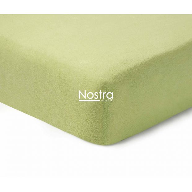 Fitted terry sheets TERRYBTL-SHADOW LIME