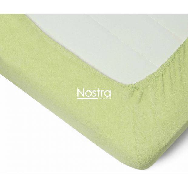 Fitted terry sheets TERRYBTL-SHADOW LIME