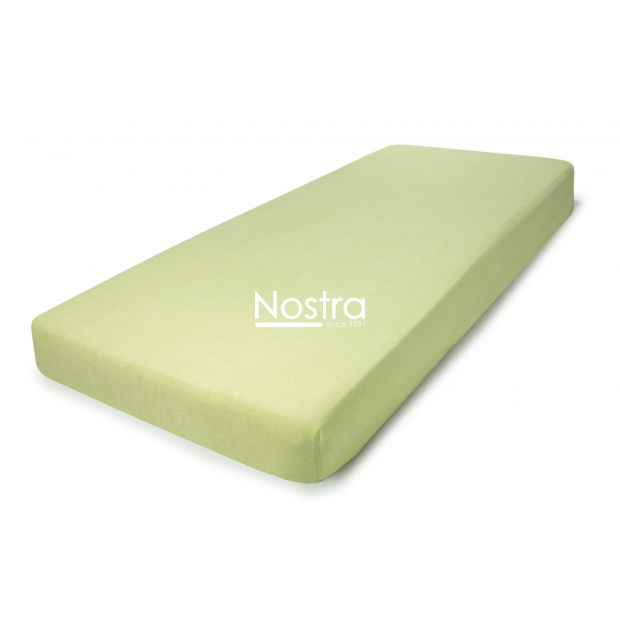 Fitted terry sheets TERRYBTL-SHADOW LIME