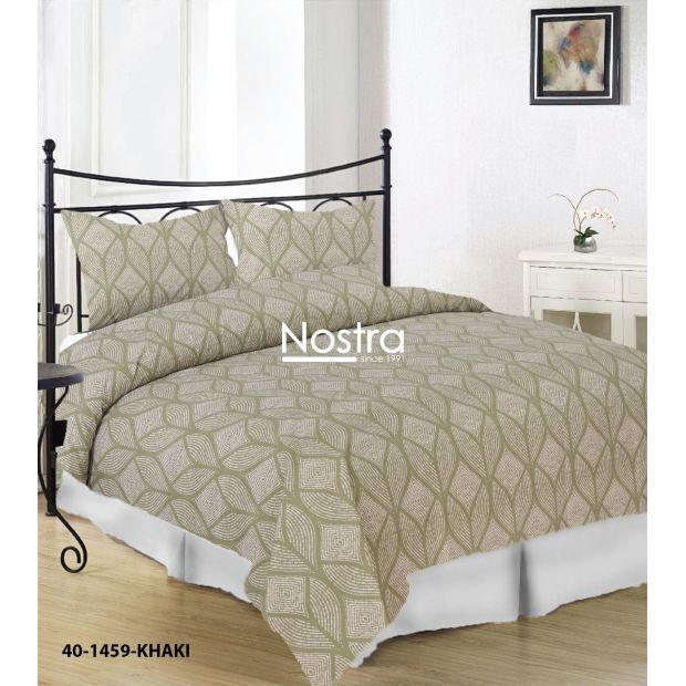 Cotton bedding set DARIANA 40-1459-KHAKI 140x200, 70x70 cm