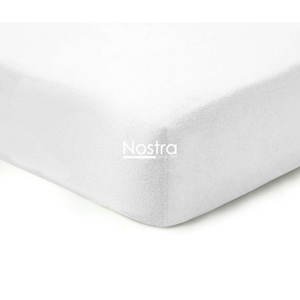 Fitted terry sheets TERRYBTL-OPTIC WHITE 120x200 cm