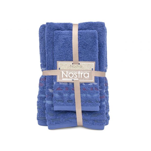 3 piece towel set T0183 T0183-PALACE BLUE 124