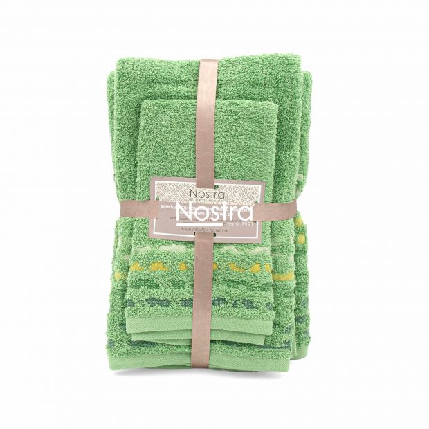 3 piece towel set T0183 T0183-JADE GREEN 137