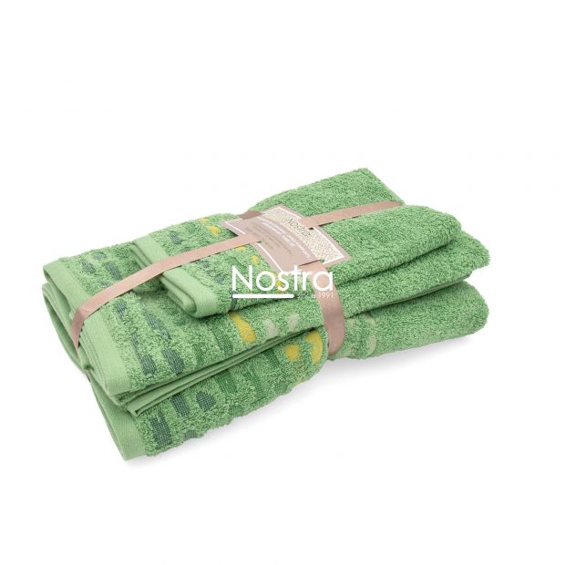 3 daļu dvieļu komplekts T0183 T0183-JADE GREEN 137