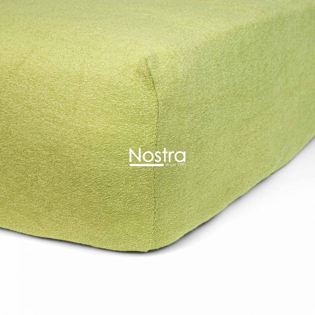 Fitted terry sheets TERRYBTL-LEAF GREEN 120x200 cm