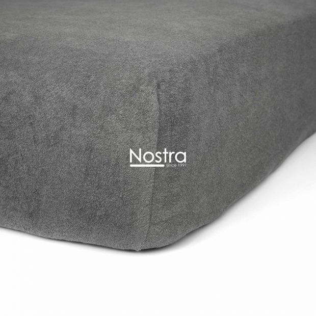 Fitted terry sheets TERRYBTL-DARK GREY 120x200 cm