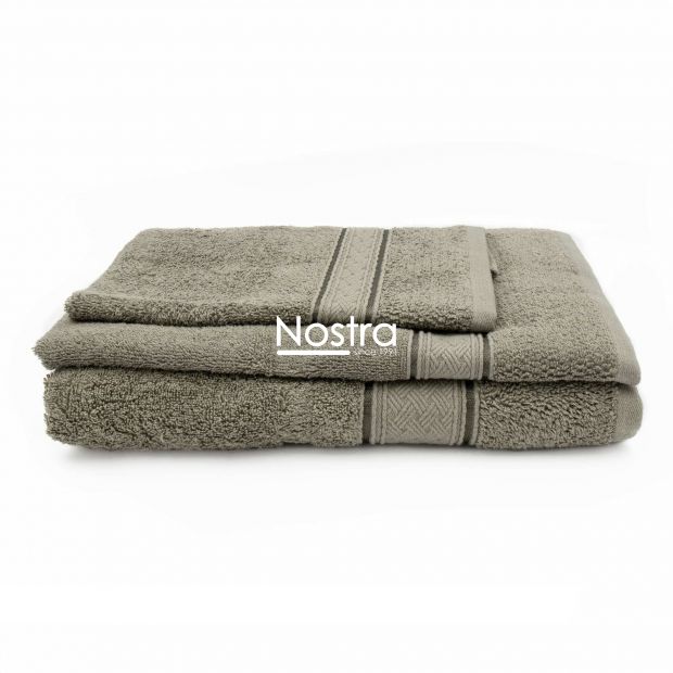 3 piece towel set T0184 T0184-BROWN 375 30x50, 50x70, 70x140 cm