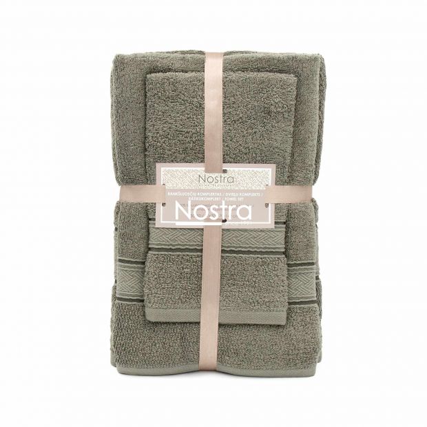 3 piece towel set T0184 T0184-BROWN 375