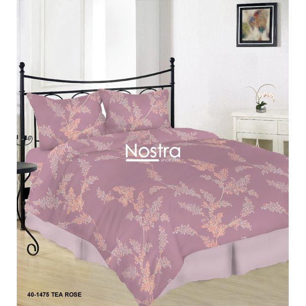 Kokvilnas gultas veļa DAKODA 40-1475-TEA ROSE 140x200, 70x70 cm