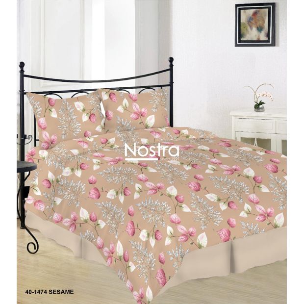 Cotton bedding set DANIELLA 40-1474-SESAME