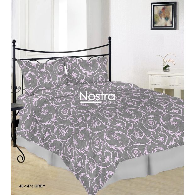 Cotton bedding set DAHLIA 40-1473-GREY