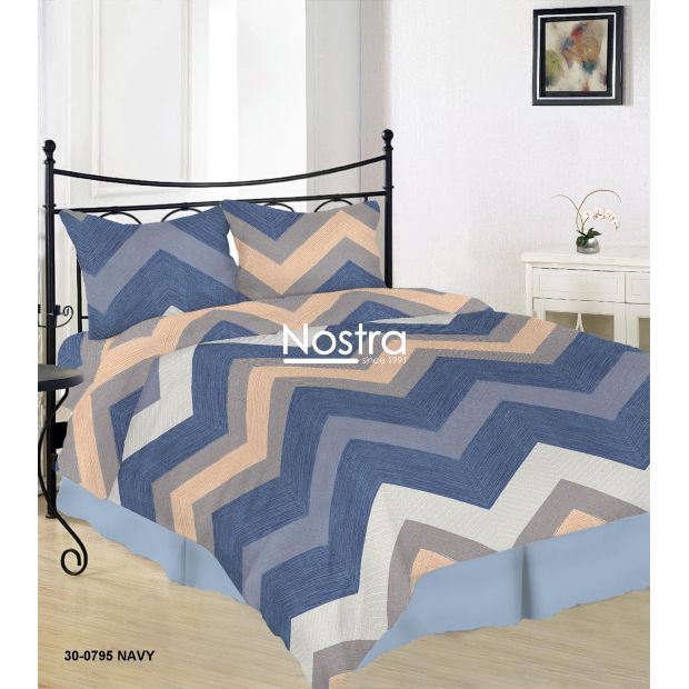 Cotton bedding set DAYLEN 30-0795-NAVY