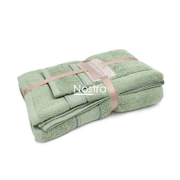 3 daļu dvieļu komplekts T0184 T0184-PALE OLIVE 398