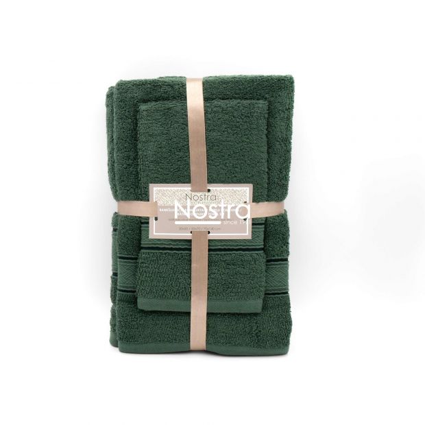 3 piece towel set T0184 T0184-PINE GREEN 161