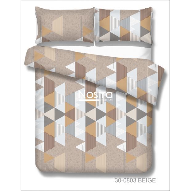 Gultas veļas komplekts ĢEOMETRIJA 30-0803-BEIGE 140x200, 50x70 cm