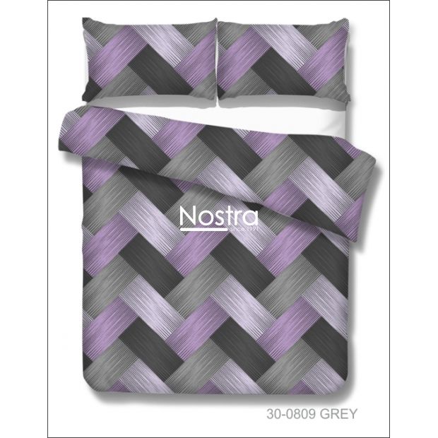 Cotton bedding set DIXIE 30-0809-GREY