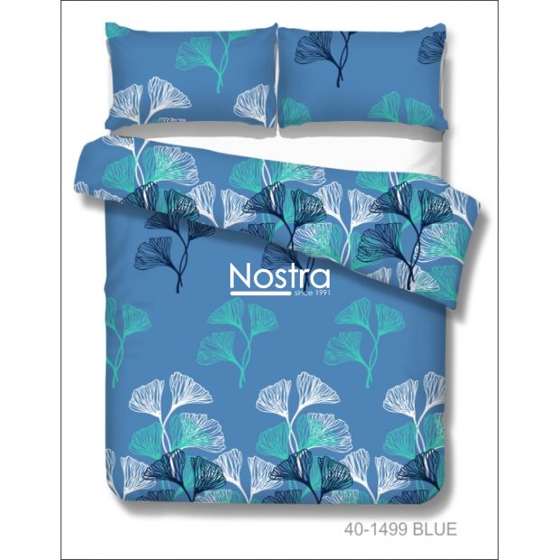 Cotton bedding set DUANE 40-1499-BLUE