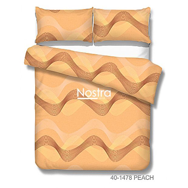 Cotton bedding set DOLLY 40-1478-PEACH