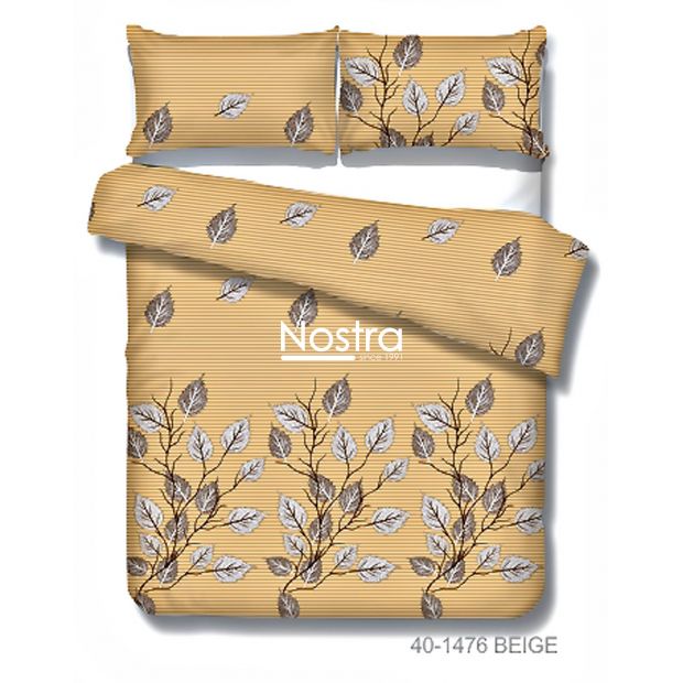 Cotton bedding set DAELYN 40-1476-BEIGE 200x220, 70x70 cm