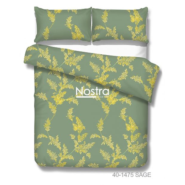 Cotton bedding set DAKODA 40-1475-SAGE 200x220, 70x70 cm