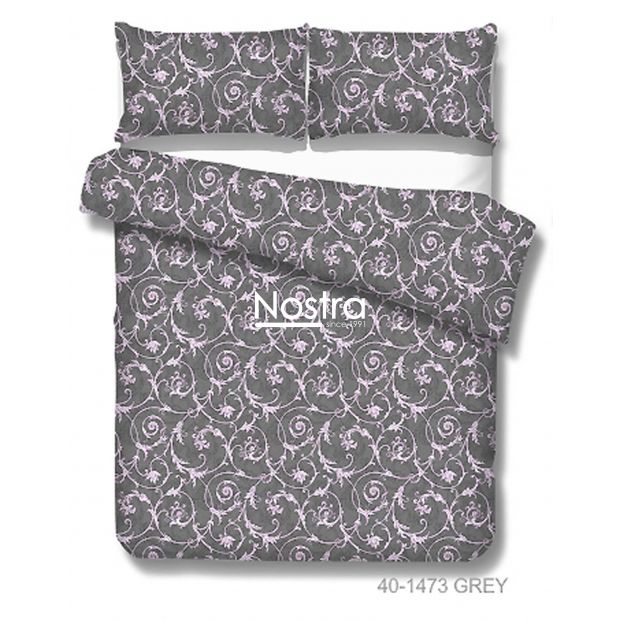 Cotton bedding set DAHLIA 40-1473-GREY