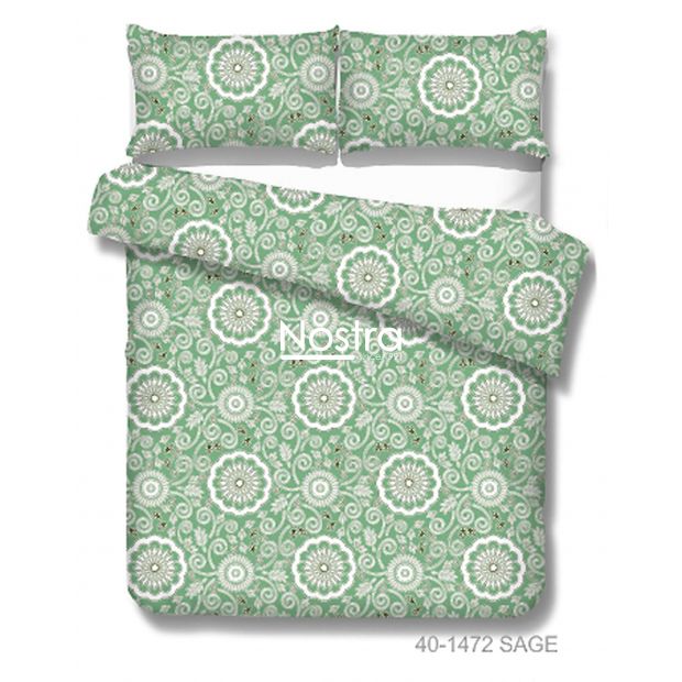 Cotton bedding set DULCE 40-1472-SAGE 200x220, 70x70 cm