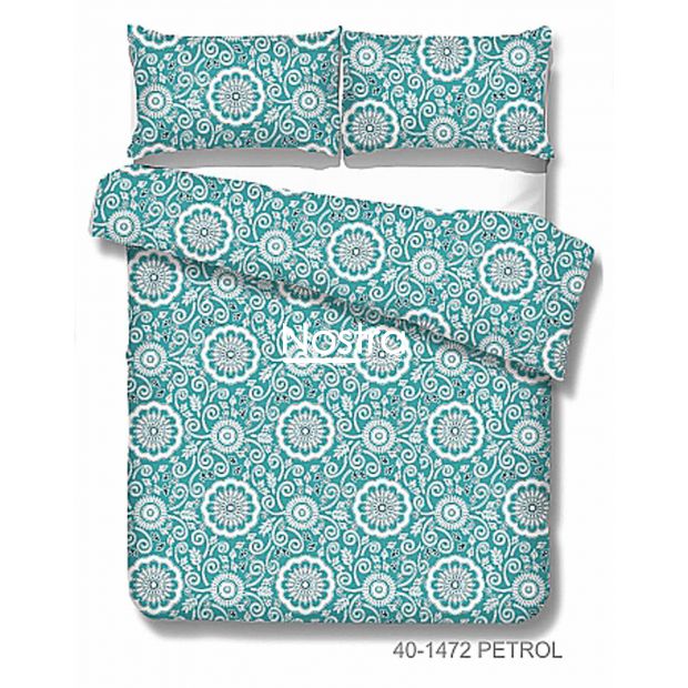 Cotton bedding set DULCE 40-1472-PETROL