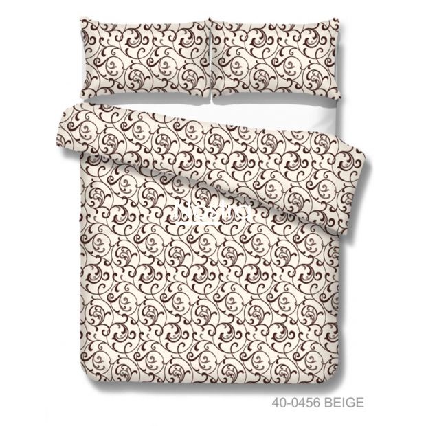 Kokvilnas gultas veļa DIYA 40-0456-BEIGE 200x220, 50x70 cm