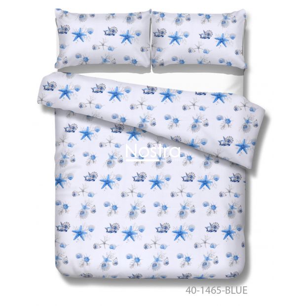 Cotton bedding set DANIKA 40-1465-BLUE 200x220, 70x70 cm