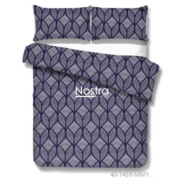 Cotton bedding set DARIANA 40-1459-NAVY