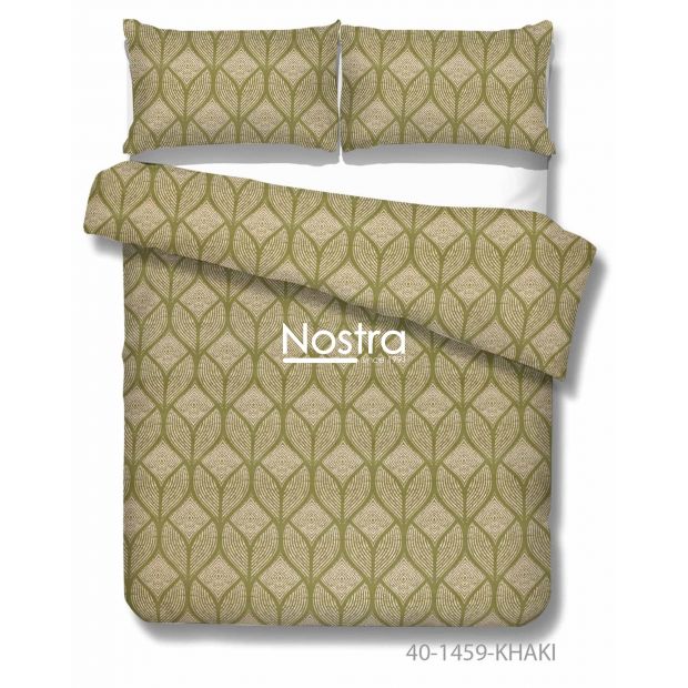 Kokvilnas gultas veļa DARIANA 40-1459-KHAKI 200x220, 50x70 cm